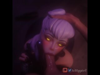 evelynn - oral sex; minet; blowjob; 3d sex porno hentai; (by @kittyyevil | @evilaudio | @miyukiva) [league of legends]